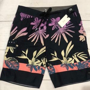 Rip curl mens floral nwt swim shorts